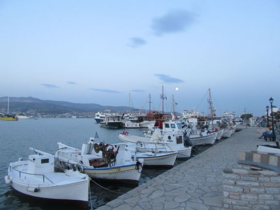 52. Evening in Antiparos harbour.JPG